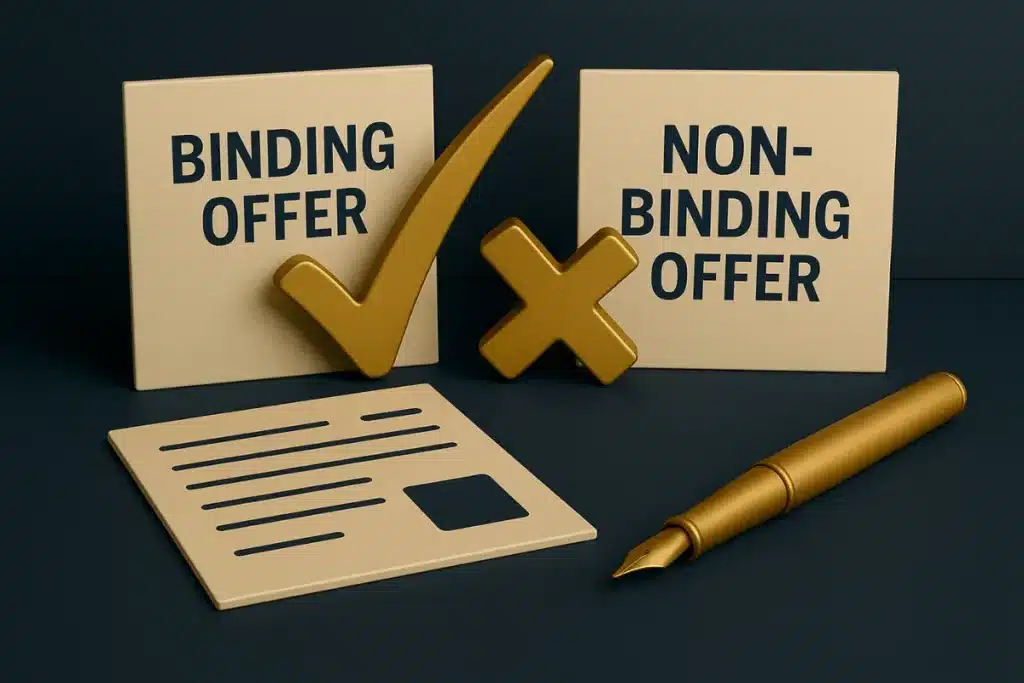 Binding & Non binding offer
