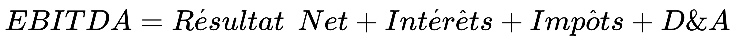 Comment calculer l'EBITDA : méthode additive