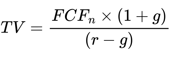 comment calculer la terminal value ? formule de la croissance perpétuelle