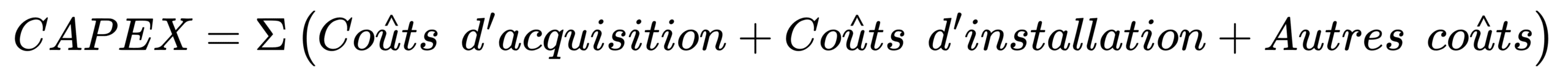 Comment calculer les CAPEX ? la formule